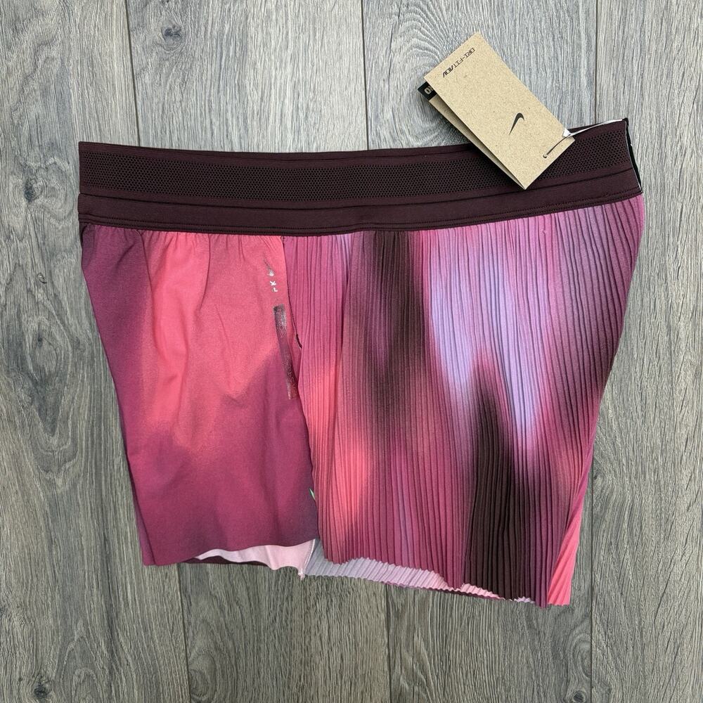 Nike Running Shorts Medium Womens Pink Faith Kipyegon 3" Aero Swift Mid Rise - Picture 10 of 16